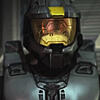 a screnshot of wash's helmet, likely from season 9