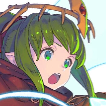 a cropped icon of tiki's legendary hero art from fire emblem heroes
